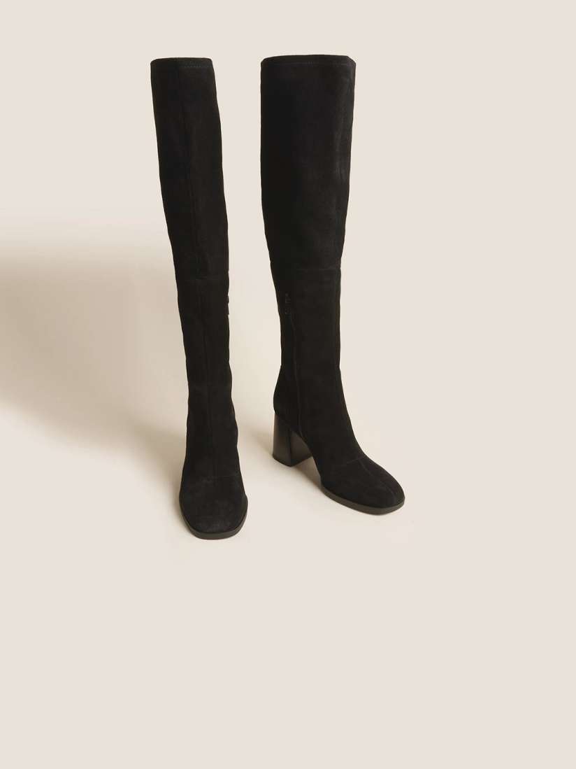 Buy Marks Spencer Women Block Heeled High Top Regular Boots Boots for Women 21422164 Myntra