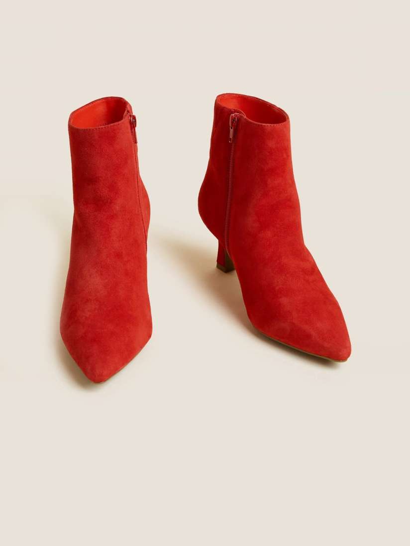 Marks and spencer red boots shop