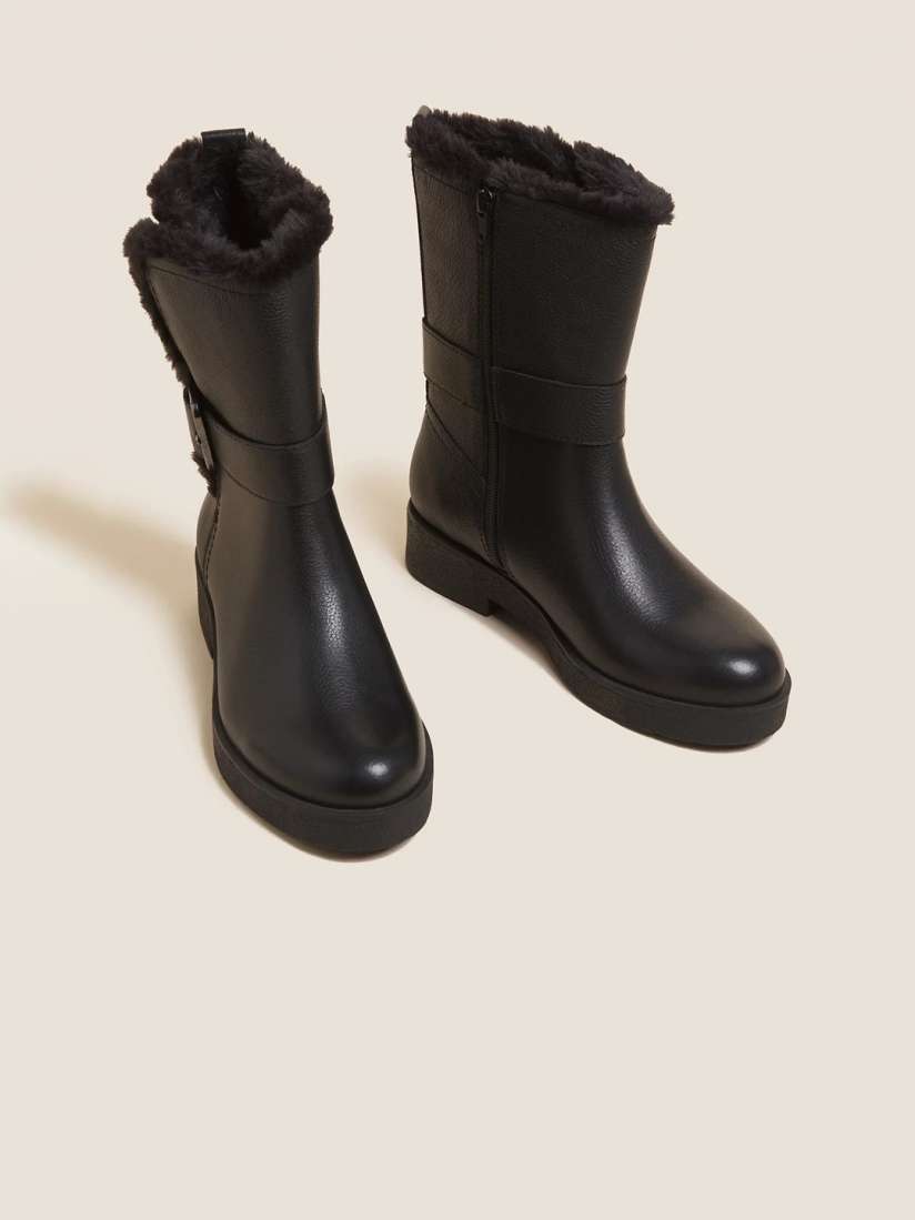 Buy Marks Spencer Women Mid Top Winter Boots Boots for Women 21422196 Myntra
