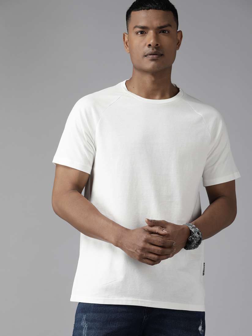 Buy The Roadster Lifestyle Co. Men White Pure Cotton T shirt Tshirts for Men 21423540 Myntra