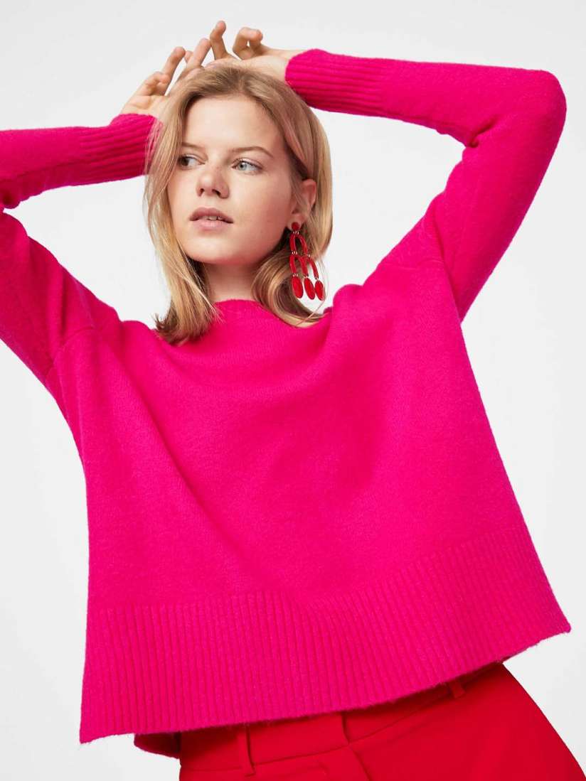 Mango pink sweater on sale