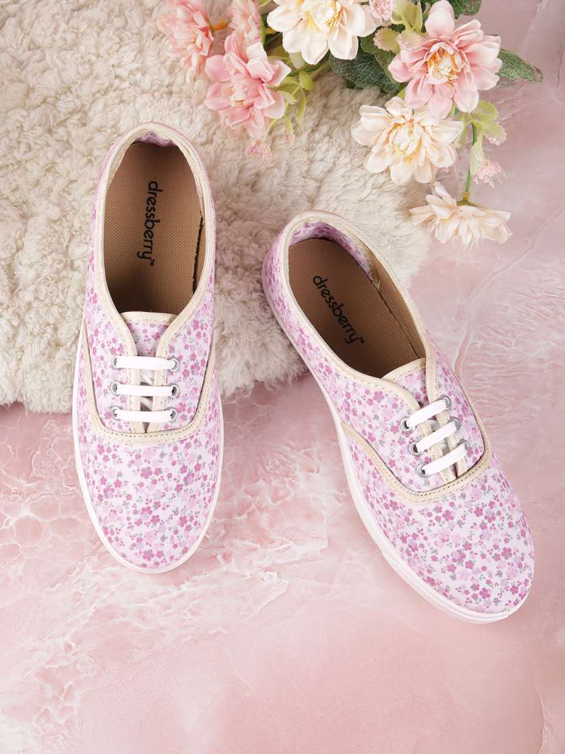 Buy DressBerry Women Ditsy Floral Print Sneakers Casual Shoes for Women 21428886 Myntra