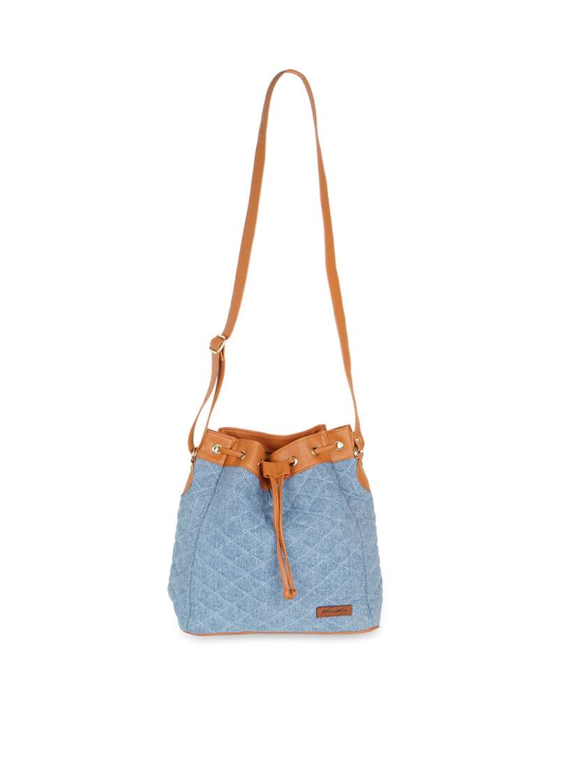 Buy Kanvas Katha Textured Bucket Sling Bag with Quilted Handbags for Women 21429232 Myntra