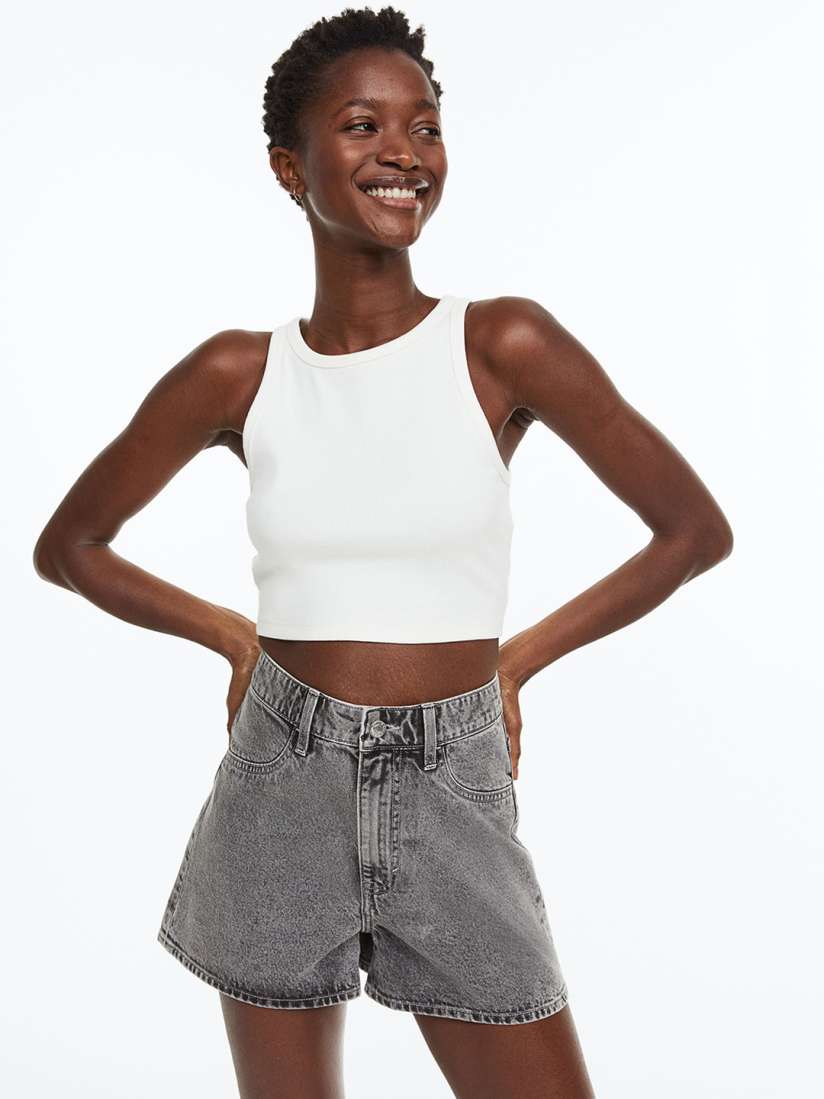 Curvy fit jean shorts clearance