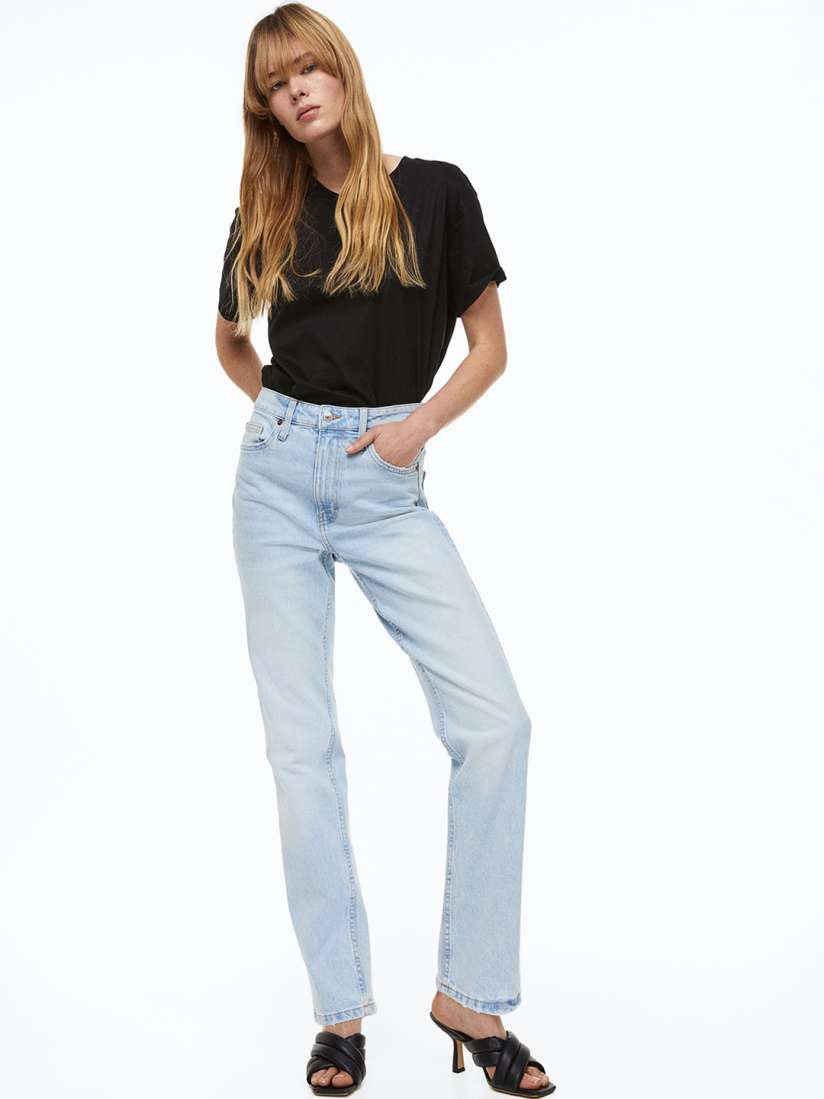 Buy H M Vintage Straight High Jeans Jeans for Women 21430856 Myntra