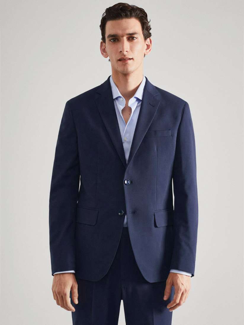 Buy MANGO MAN Solid Slim Fit Blazer Blazers for Men 21435418 Myntra