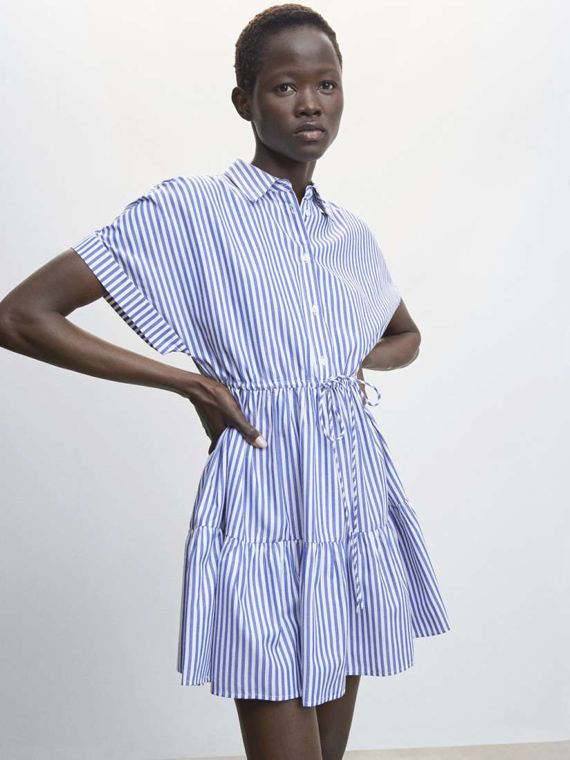 Buy MANGO Striped Sustainable A Line Dress Dresses for Women 21435500 Myntra