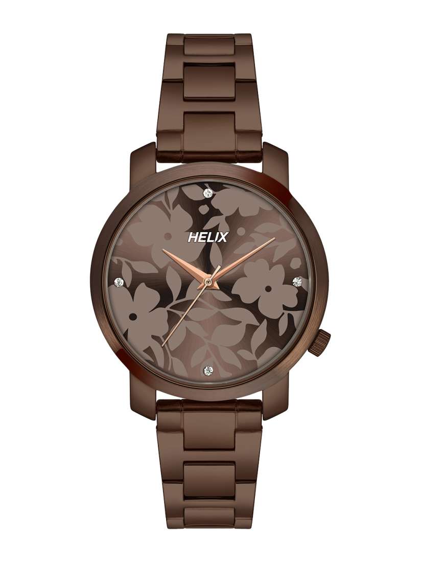 Buy Helix Women Printed Dial Stainless Steel Bracelet Style Straps Analogue Watch TW032HL42 Watches for Women 21438698 Myntra