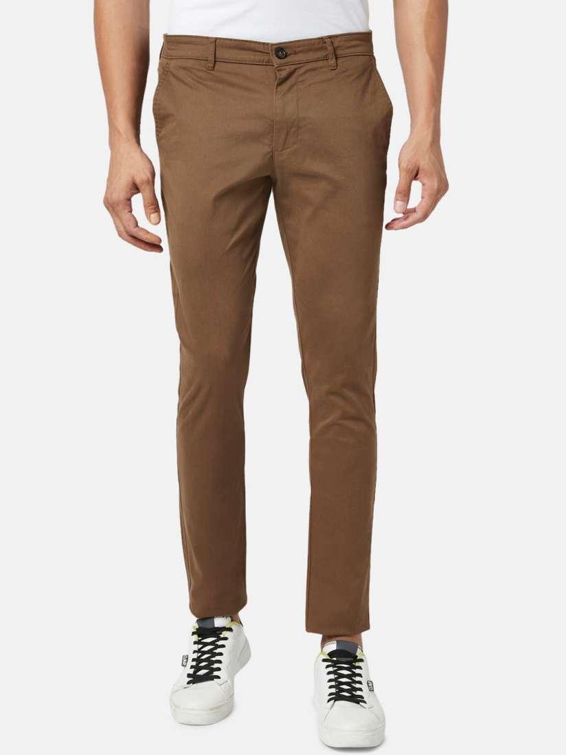 Buy BYFORD by Pantaloons Men Slim Fit Trousers Trousers for Men 21441954 Myntra
