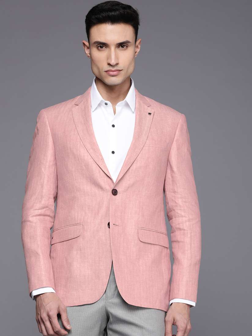 Louis philippe linen blazer sales