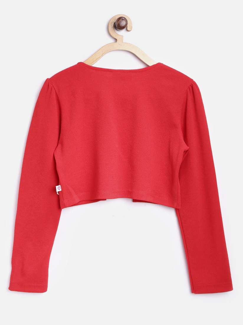 Buy Peppermint Girls Red Shrug Shrug for Girls 2145267 Myntra