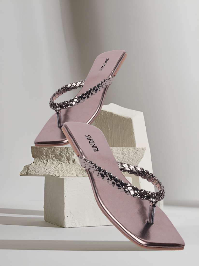 Buy RINDAS Women Square Toe T Strap Flats Flats for Women 21455270 Myntra