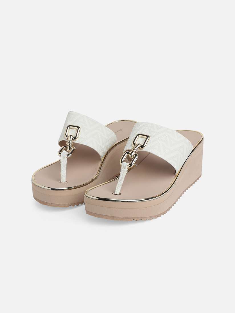 Aldo white platform sandals on sale