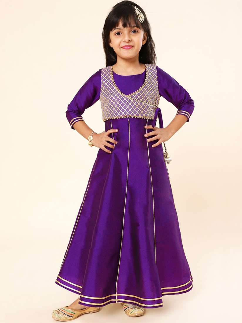 Buy A.T.U.N. Girls Embellished Gown Maxi Ethnic Dress Ethnic Dresses for Girls 21458576 Myntra