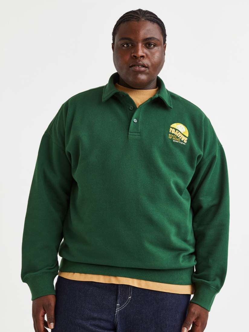 Plus size green polo shirt outlet