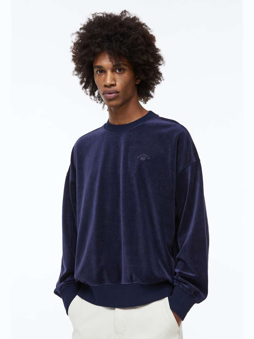 Mens velour sweatshirt online