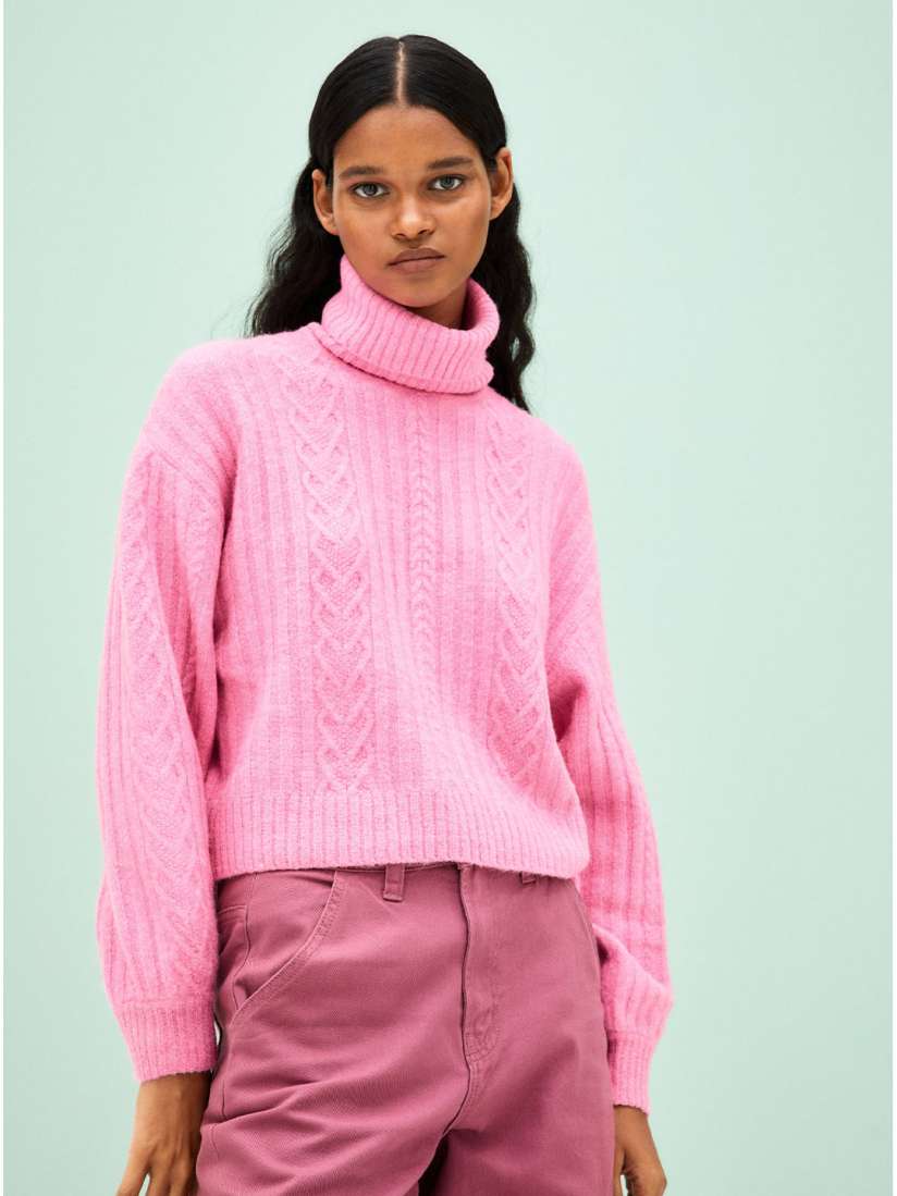 Knitted polo neck jumper h&m 2025