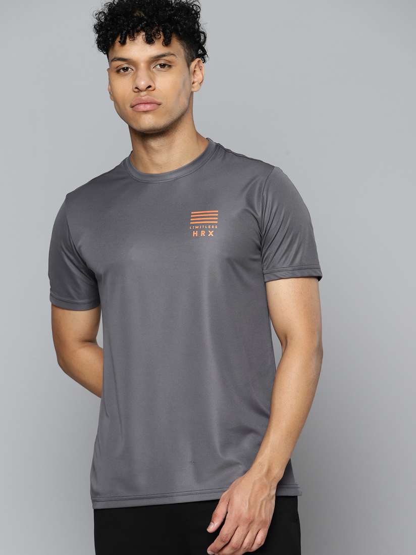 Buy HRX by Hrithik Roshan Printed Rapid Dry Training or Gym T shirt Tshirts for Men 21464552 Myntra