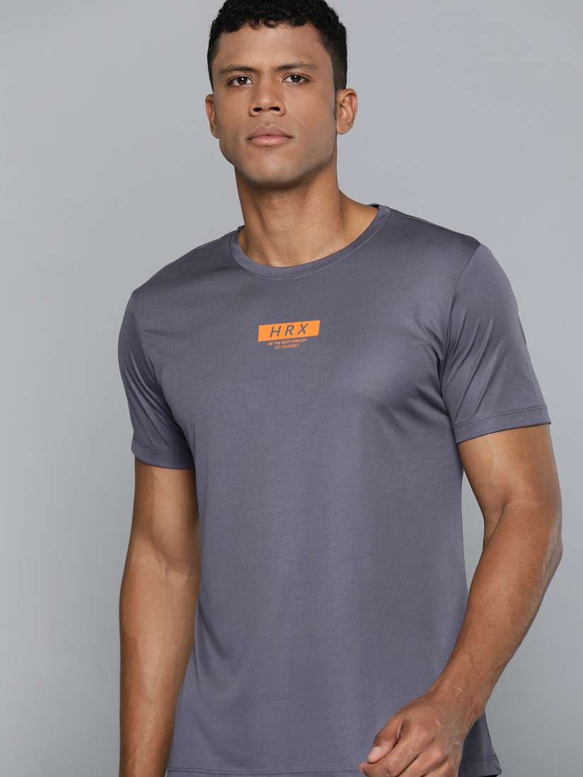 Buy HRX by Hrithik Roshan Printed Rapid Dry Training or Gym T shirt Tshirts for Men 21464736 Myntra