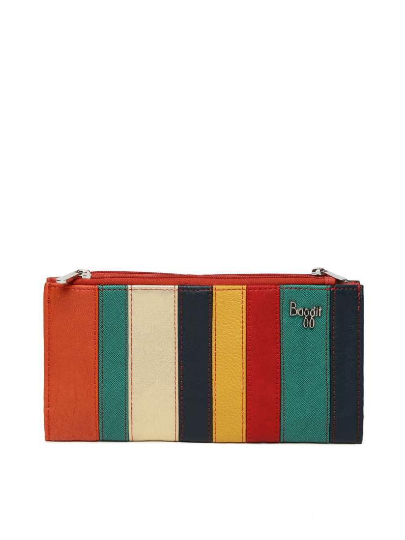 Buy Baggit Women Multicoloured Striped Two Fold Wallet Wallets for Women 2146565 Myntra