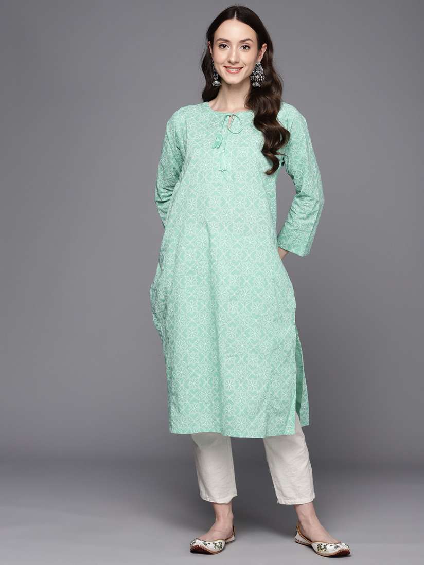 Fabindia women's straight cotton kurta deals