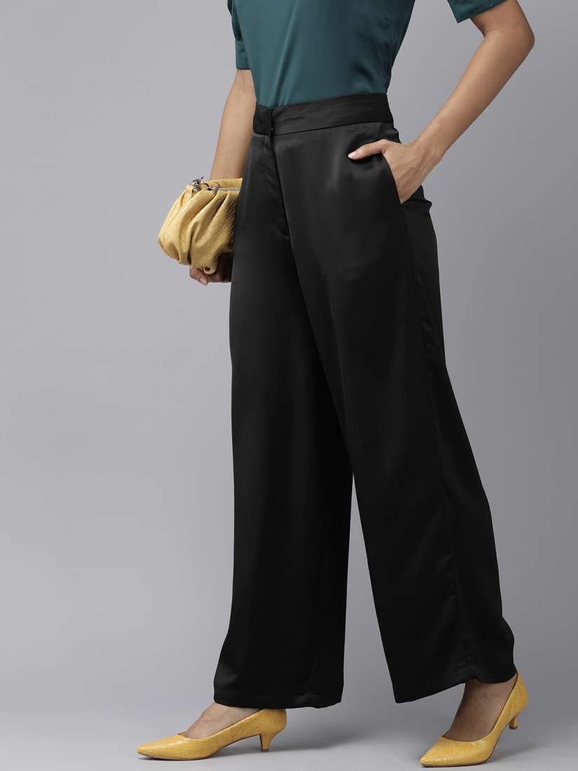 Buy Van Heusen Woman Women Mid Rise Culottes Trousers Trousers for Women 21471946 Myntra