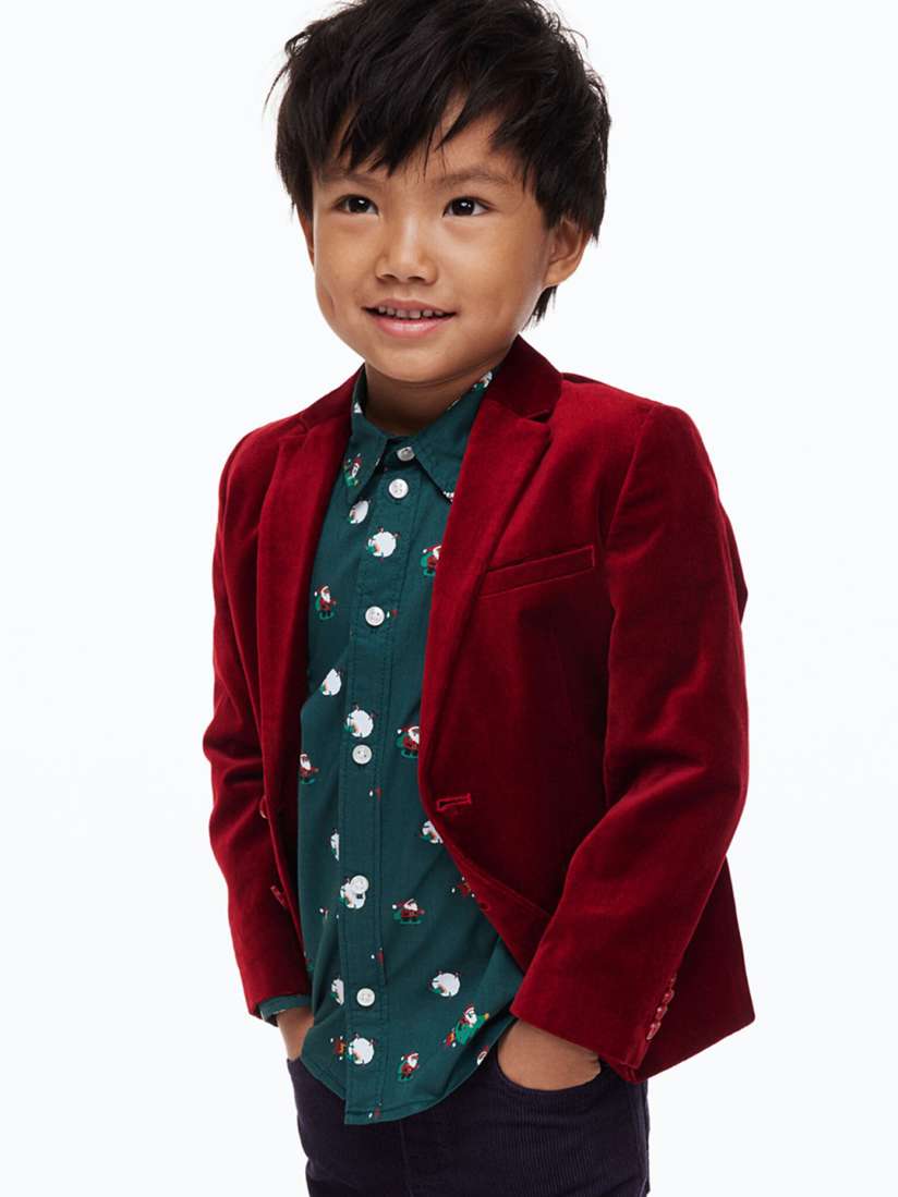 Boys red blazer clearance