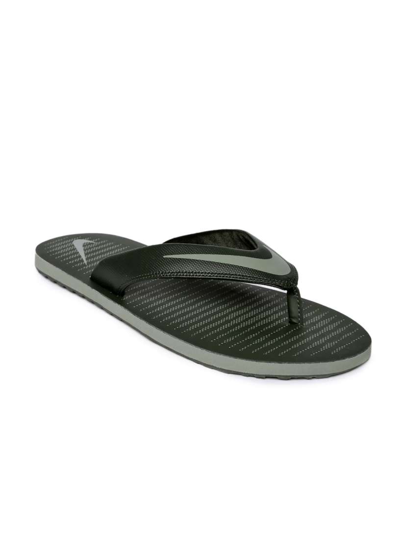 Buy Nike Men Olive Green Printed CHROMA THONG 5 Flip Flops Flip Flops for Men 2147446 Myntra