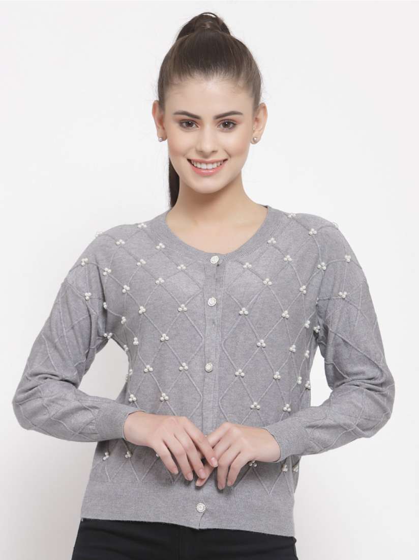 Embellished cardigan sweaters best sale