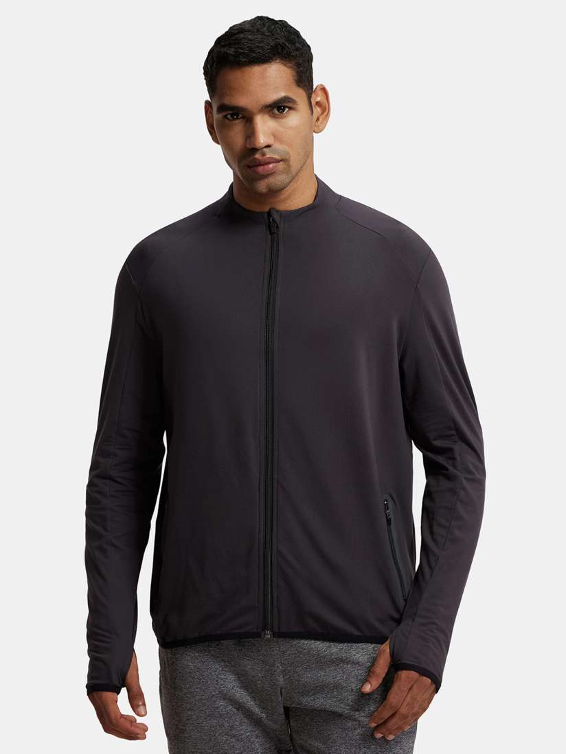 Buy Soft Touch Microfiber Stretch Jacket with Thumbhole Styling SP17 Sweatshirts for Men 21479202 Myntra