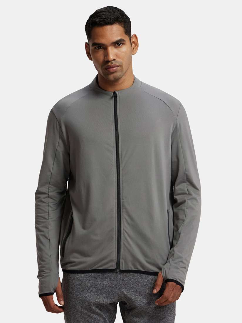 Buy Soft Touch Microfiber Stretch Jacket with Thumbhole Styling SP17 Sweatshirts for Men 21479208 Myntra