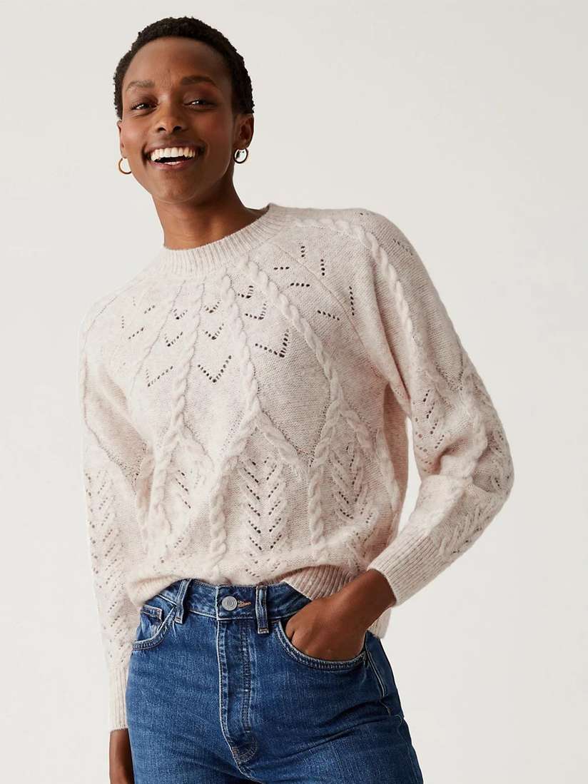 Cable Knit Sweater Marks And Spencer's Women's Jumpers