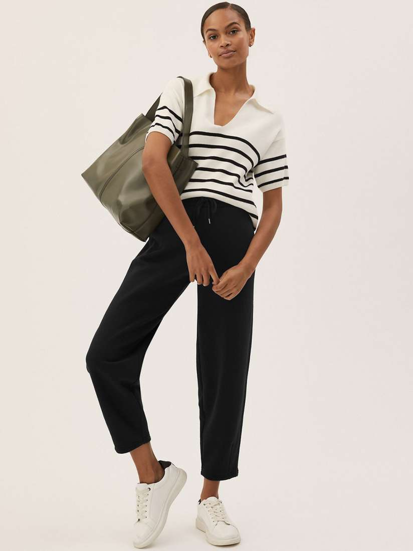 Buy Marks Spencer Women High Rise Joggers Trousers for Women 21480446 Myntra
