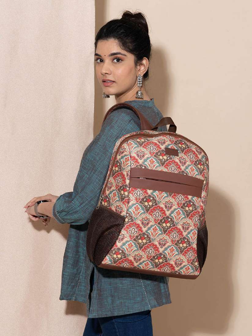 Buy ZOUK Women Geometric Backpack Backpacks for Women 21481560 Myntra