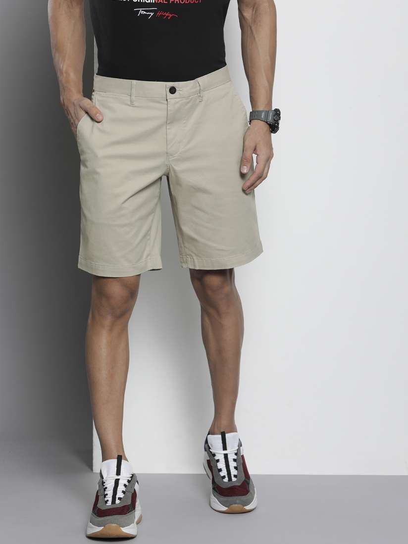Buy Tommy Hilfiger Men Solid Mid Rise Regular Fit Casual Shorts Shorts for Men 21487008 Myntra