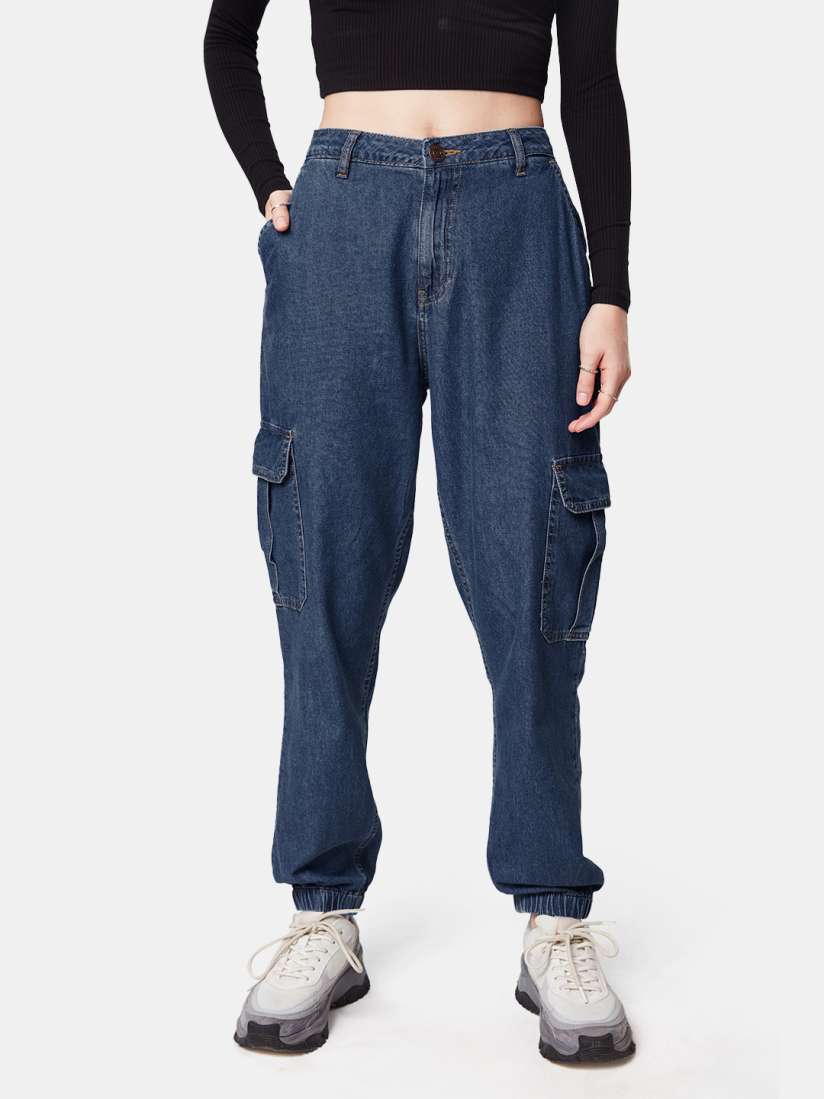 Buy The Souled Store Women Clean look Cargo Joggers Jeans Jeans for Women 21490390 Myntra