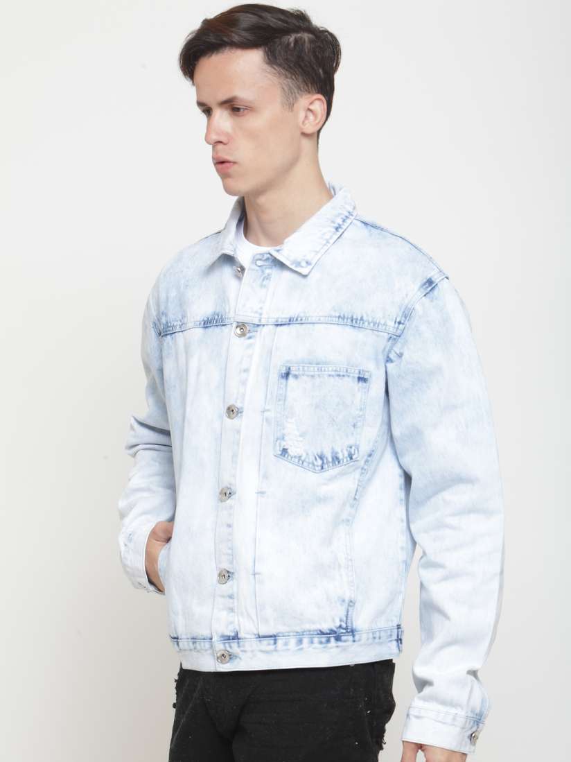 Forever 21 white denim jacket outlet