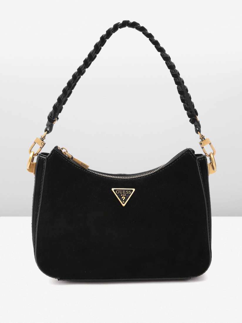 Buy GUESS Suede Structured Shoulder Bag Handbags for Women 21498858 Myntra