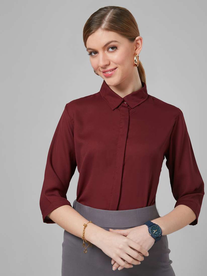 Buy Style Quotient Women Smart Formal Shirt Shirts for Women 21498992 Myntra