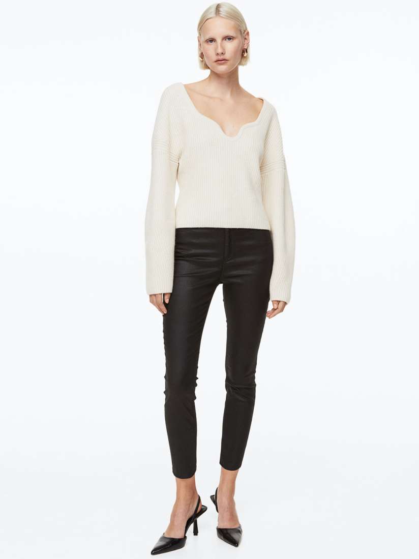 H&m coated skinny jeans store