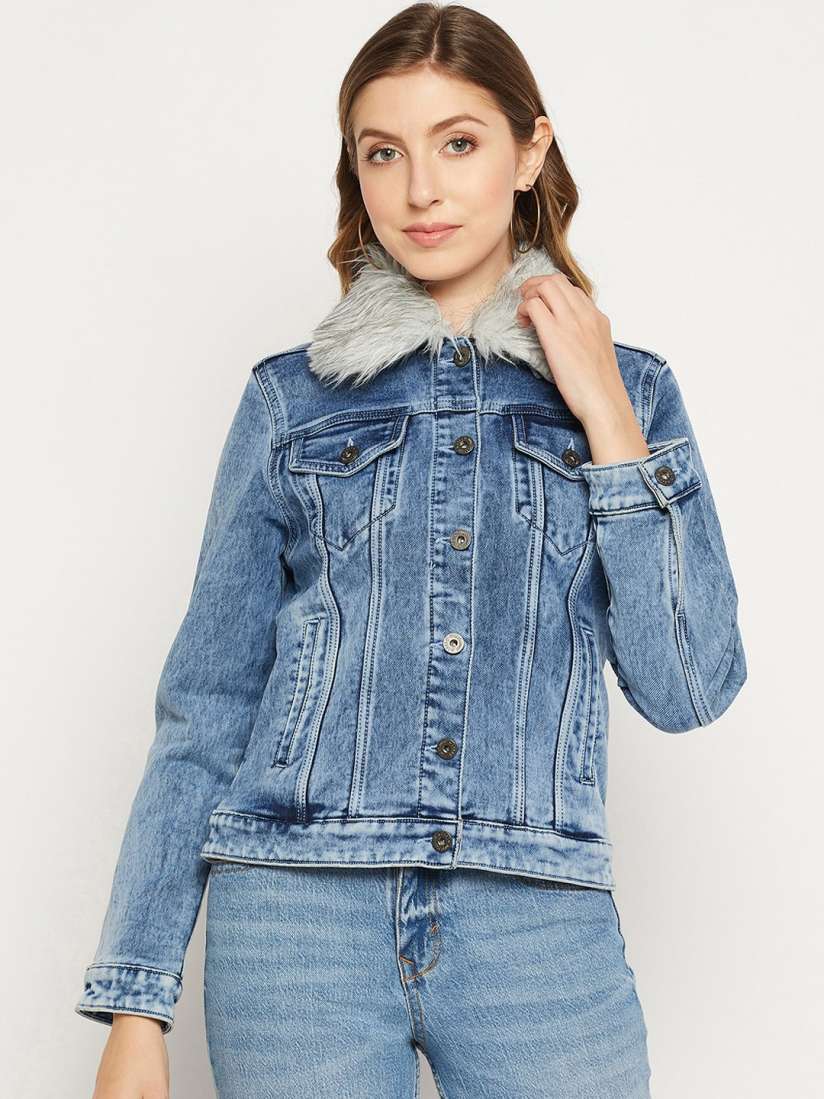 Buy Duke Women Washed Cotton Denim Jacket Jackets for Women 21504570 Myntra