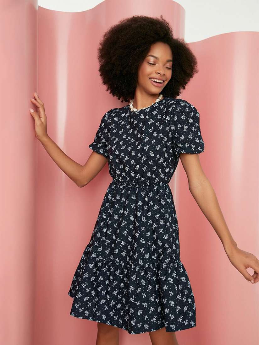 Flounce flare dress discount