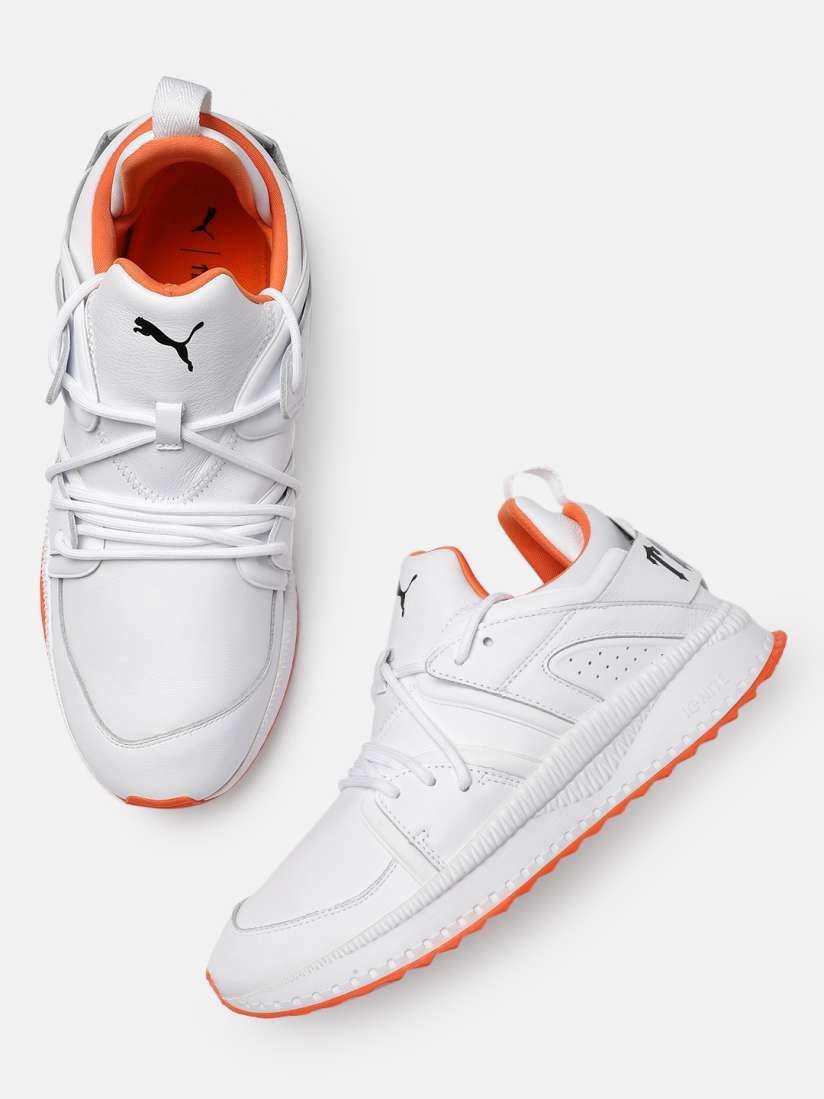 Buy Puma Men White TSUGI Blaze TRAPSTAR Leather Sneakers Casual Shoes for Men 2151027 Myntra