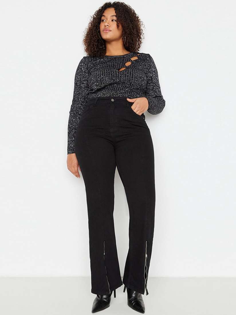 Buy Trendyol Women Plus Size Bootcut Jeans Jeans for Women 21510322 Myntra