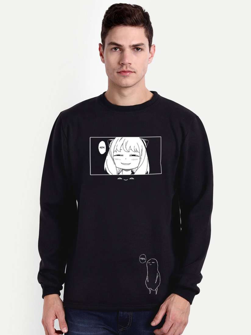 Buy COMICSENSE Men Black Printed Sweatshirt Sweatshirts for Men 21512562 Myntra