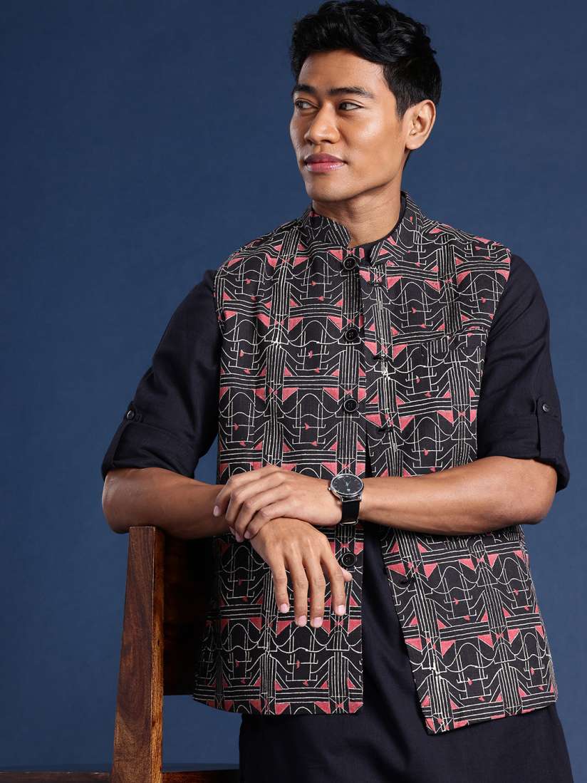 Mens nehru jackets clearance