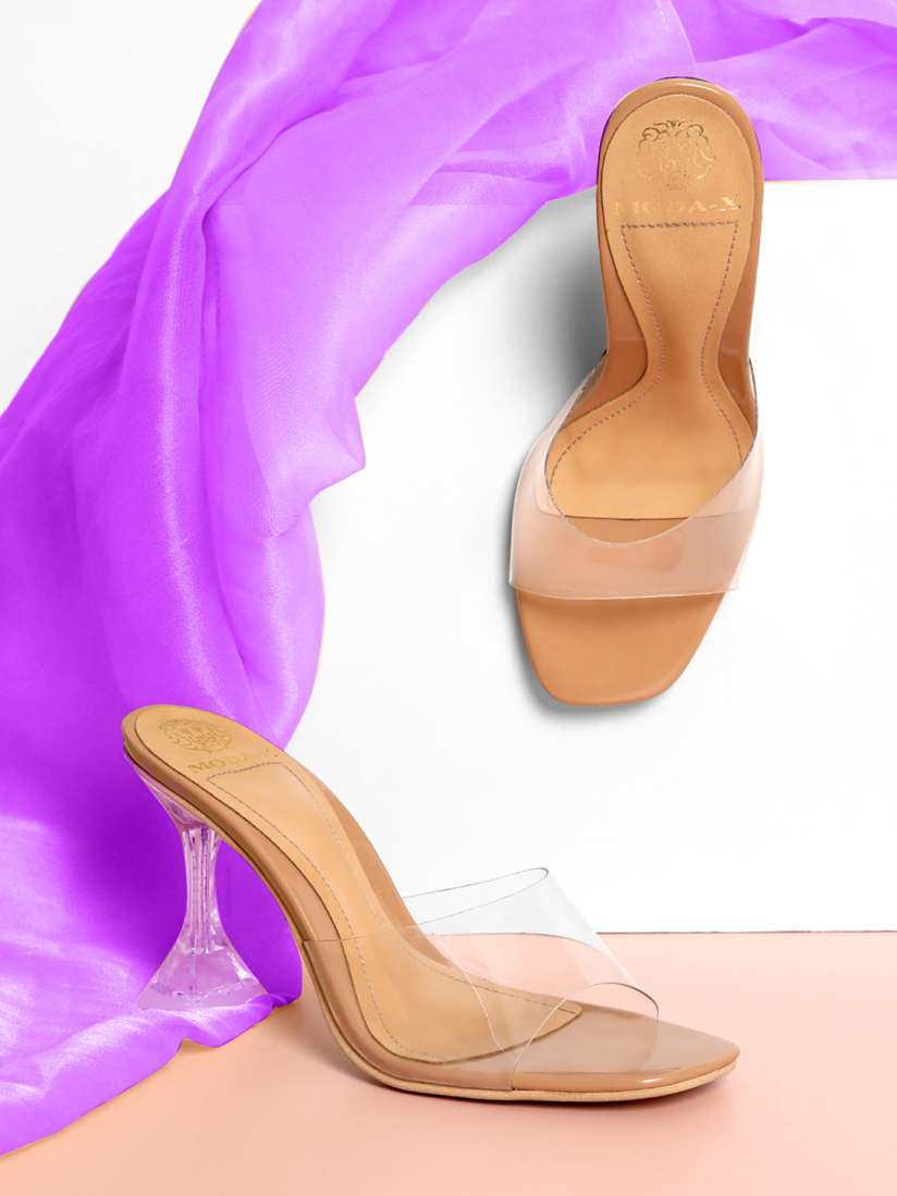 Transparent heels myntra on sale