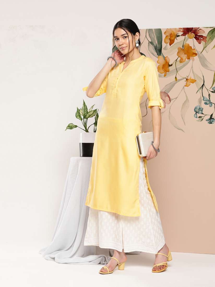 Buy Libas Women Solid Straight Kurta Kurtas for Women 21516588 Myntra