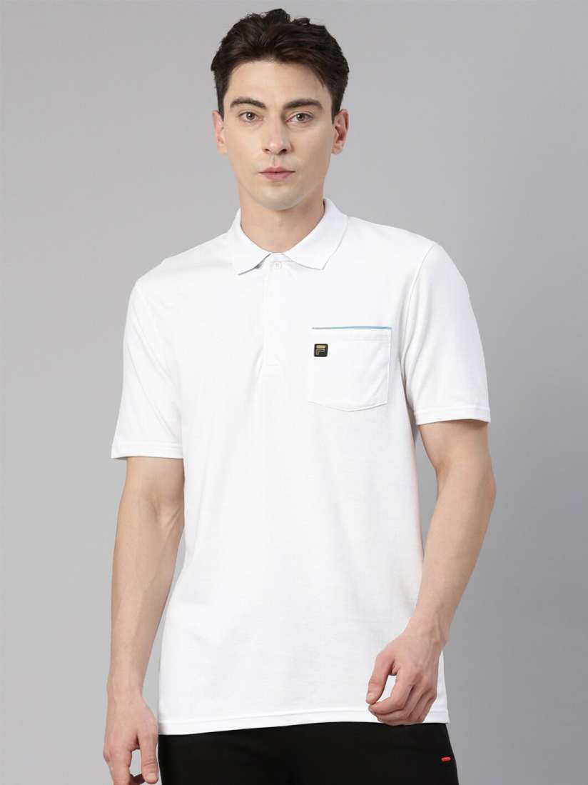 Buy FILA Men Polo Collar Cotton T shirt Tshirts for Men 21518802 Myntra