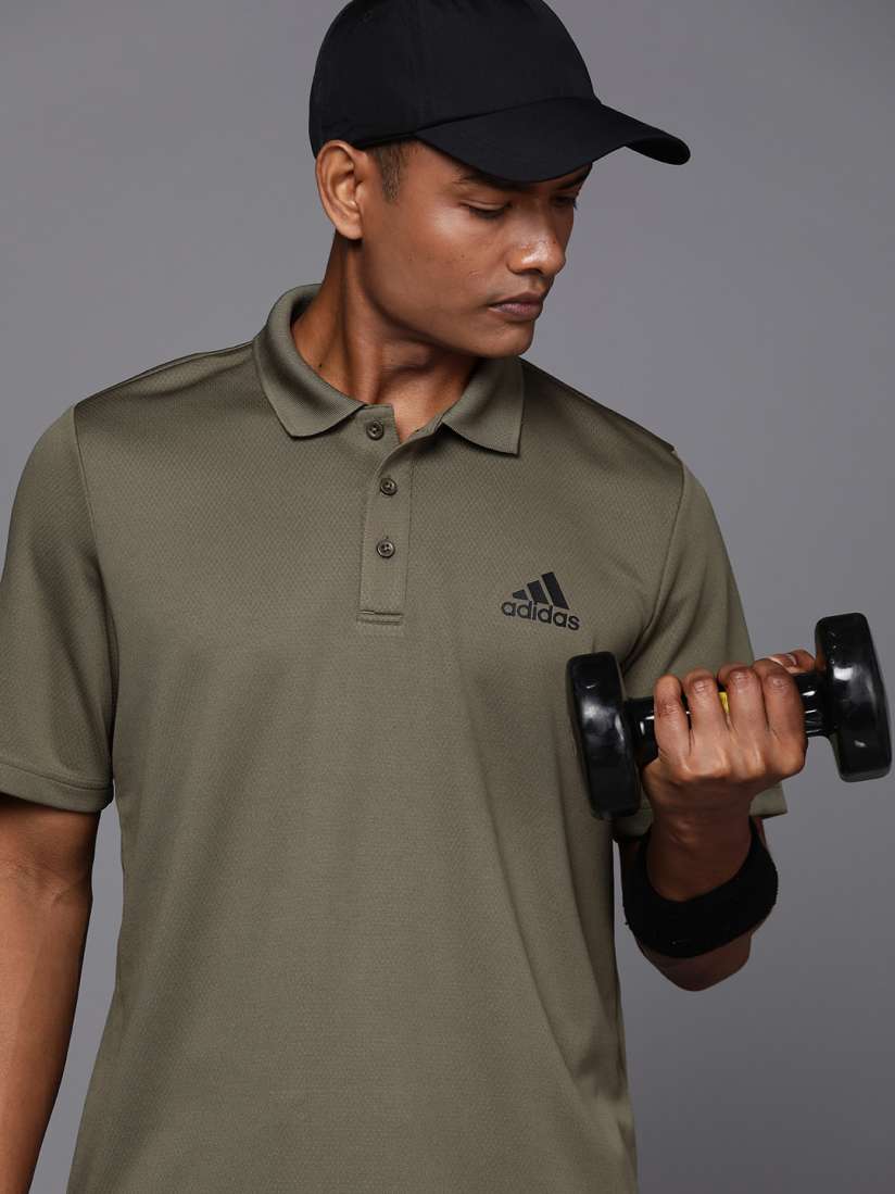 Buy ADIDAS Aeroready D2M Printed Polo Collar T shirt Tshirts for Men 21521092 Myntra